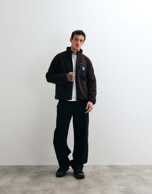 Carhartt WIP - Prentis - Chaqueta marrón oscuro con forro, 5 de 5