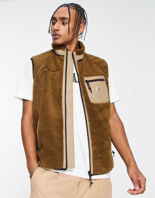 Carhartt WIP - Prentis - Gilet in pile marrone