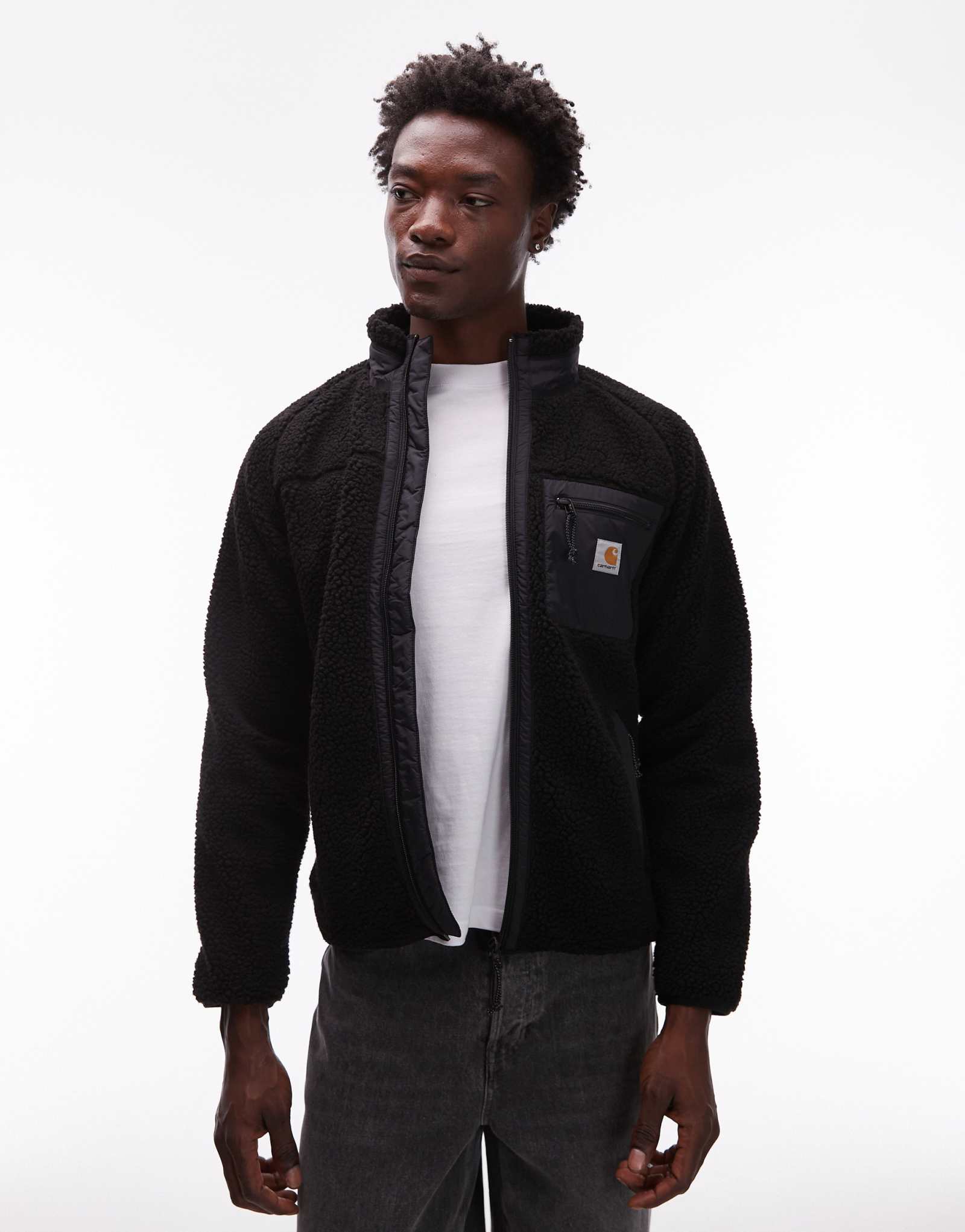 Куртка с подкладкой Carhartt WIP prentis черного цвета