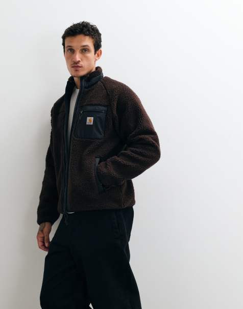 Carhartt WIP Prentis liner jacket in dark brown - view 1