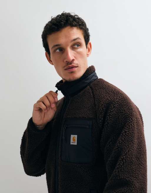 Carhartt WIP - Prentis - Mørkebrun jakke med for, 2 af 5