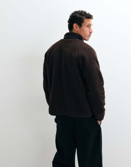 Carhartt WIP - Prentis - Mørkebrun jakke med for, 3 af 5