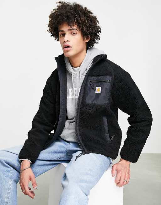 Carhartt WIP - Prentis - Sherpa fleece in zwart