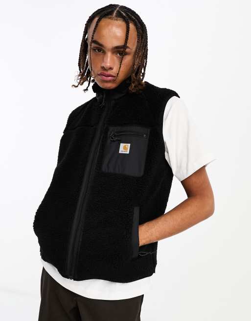 Carhartt WIP - Prentis - Sherpa-vest i sort