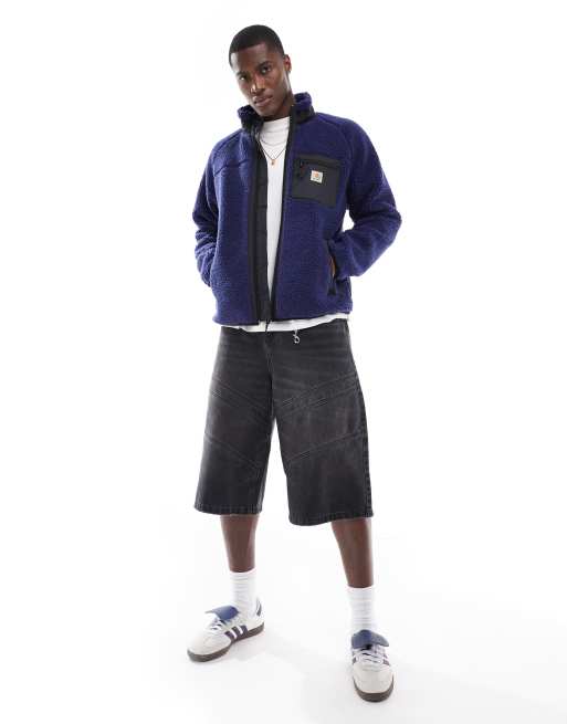 Carhartt WIP - Prentis - Veste en polaire doublée avec fermeture éclair - Violet, 3 de 4