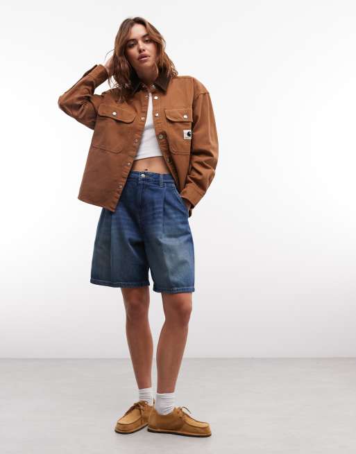 Carhartt WIP prescott jacket in brown, 3 of 4