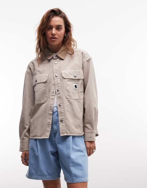 Carhartt WIP - Prescott - Østersgrå jakke, 2 af 4