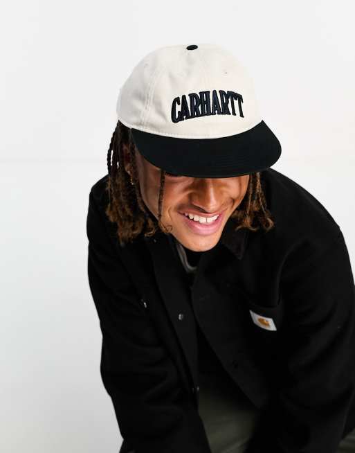 Carhartt WIP – Preston – Biała czapka z daszkiem, 4 z 4