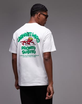 Carhartt Pronto Graphic Loose Fit T-shirt In White