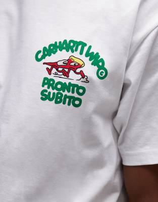 Carhartt Pronto Graphic Loose Fit T-shirt In White