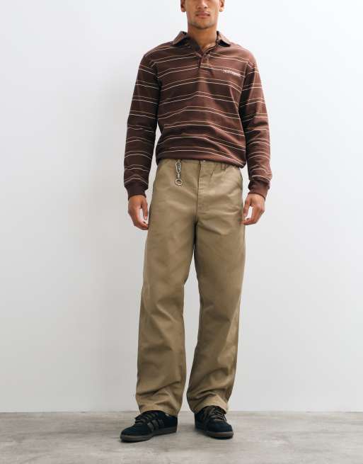 Carhartt WIP proste spodnie beżowe, 2 z 5
