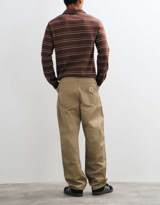 Carhartt WIP proste spodnie beżowe, 5 z 5