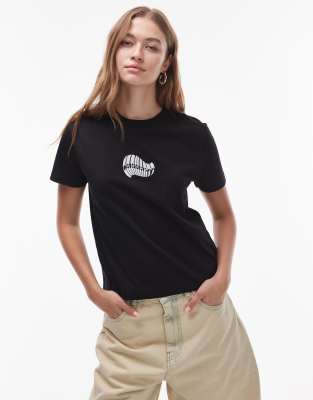 Carhartt Psshh Bibble Logo Short Sleeve T-shirt In Black