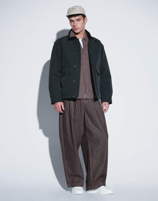 Carhartt WIP - Quentin - Chaqueta verde oscuro con solapas en contraste, 5 de 5