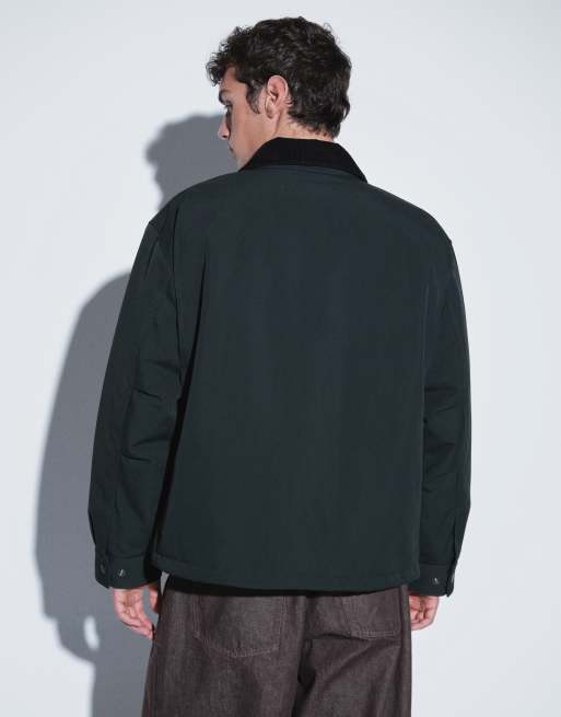 Carhartt WIP - Quentin - Jack met contrasterende kraag in donkergroen, 3 van 5