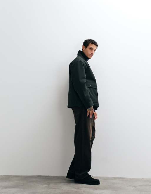 Carhartt WIP – Quentin – Jacke in Dunkelgrün mit Kontrastkragen, 3 von 5