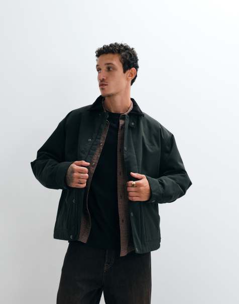 Carhartt WIP - Quentin - Veste à col contrastant - Vert foncé - view 1