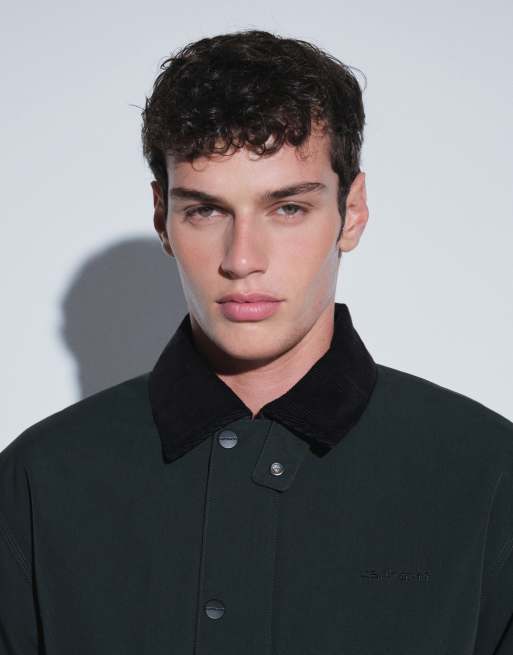 Carhartt WIP - Quentin - Veste à col contrastant - Vert foncé, 4 de 5