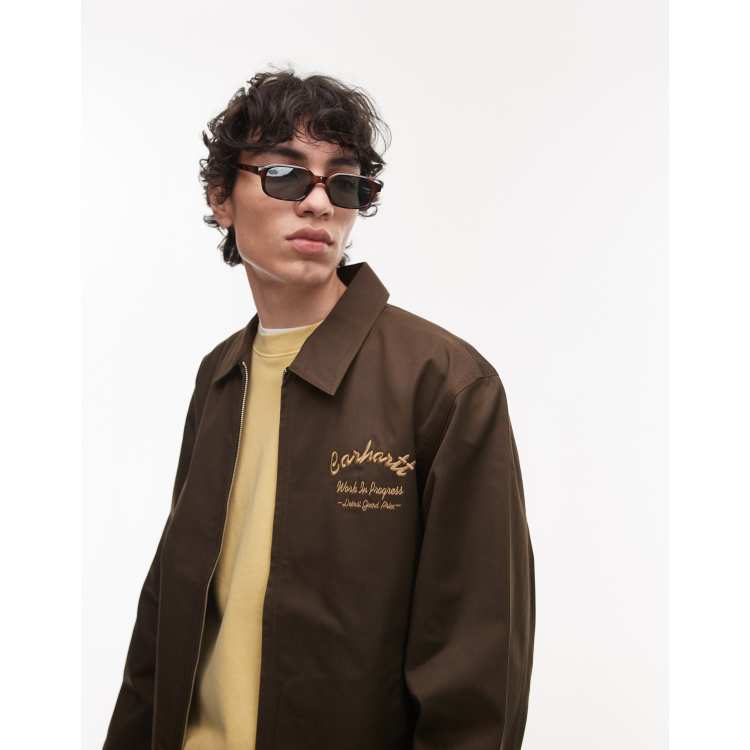 Carhartt WIP racer module jacket in brown | ASOS