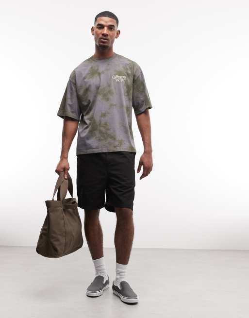 Carhartt WIP radiate t-shirt in green tie dye, 2 of 5