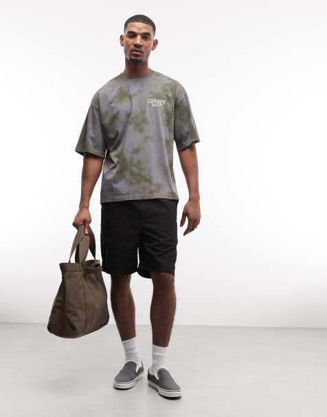 Carhartt WIP – Radiate – T-Shirt in Grün mit Batikmuster - view 1