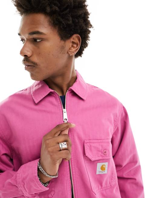 carhartt wip rainer jacket pink