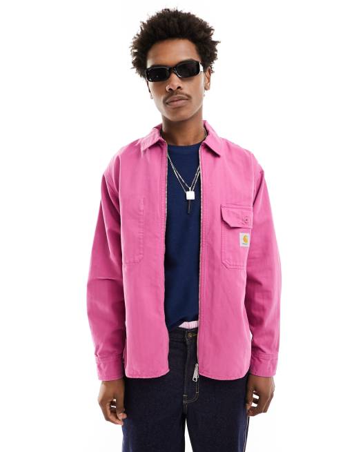 Carhartt WIP rainer overshirt in pink | ASOS