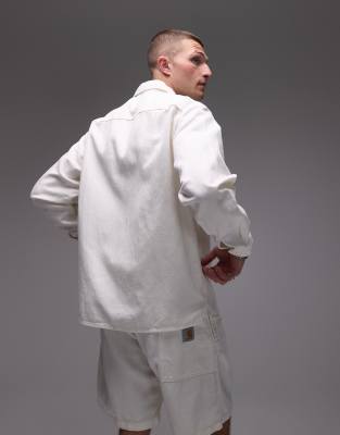 Carhartt Rainer Shirt Jacket In White