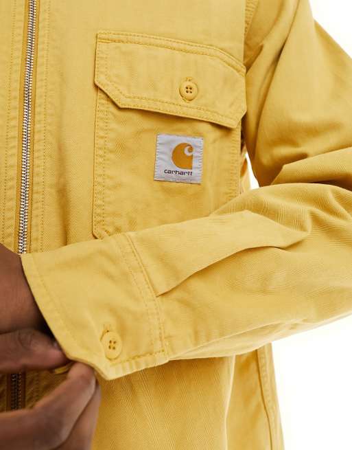 Carhartt WIP – Rainer – Żółta koszula wierzchnia, 3 z 4