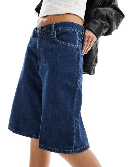 Carhartt WIP Randon denim shorts in blue stone wash, 3 of 5