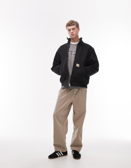 Carhartt WIP – Ravon – Jacke in Schwarz mit durchgehendem Reißverschluss und Stehkragen, 2 von 5