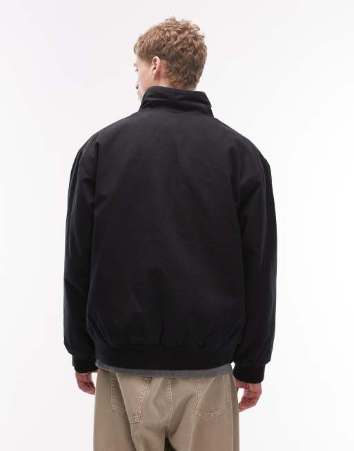 Carhartt WIP – Ravon – Jacke in Schwarz mit durchgehendem Reißverschluss und Stehkragen, 3 von 5