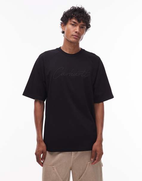 Carhartt WIP - Ray - T-shirt nera vestibilità ampia - view 1