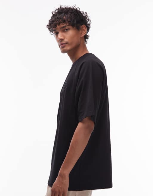 Carhartt WIP - Ray - T-shirt nera vestibilità ampia, 4 di 5