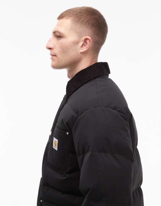 Carhartt WIP rayler padded water-resistant jacket in black, 4 of 5