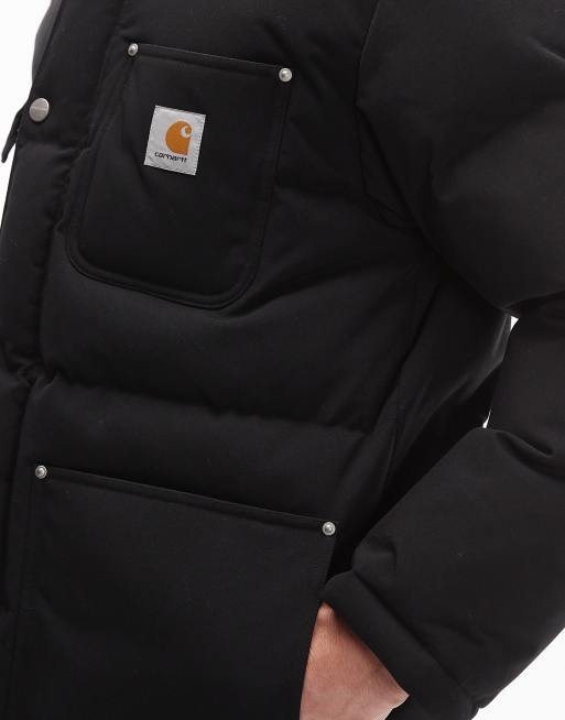 Carhartt WIP rayler padded water-resistant jacket in black, 5 of 5