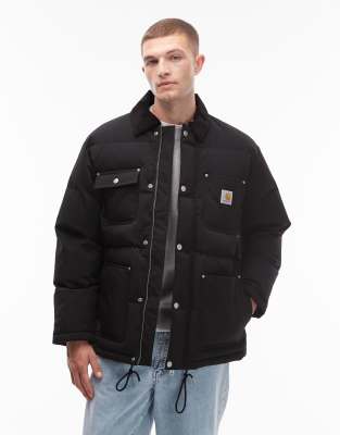 Carhartt WIP - Rayler - Wattierte, wasserabweisende Jacke in Schwarz
