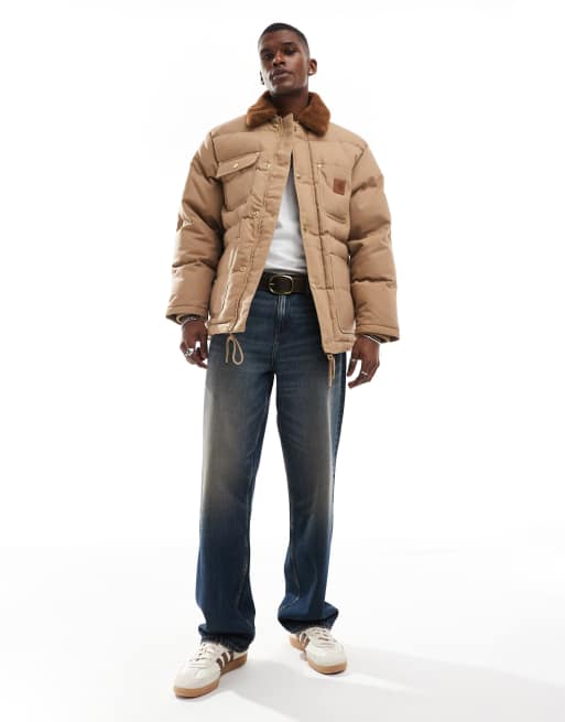 Carhartt WIP - Rayley - Veste matelassée - Marron clair, 3 de 4