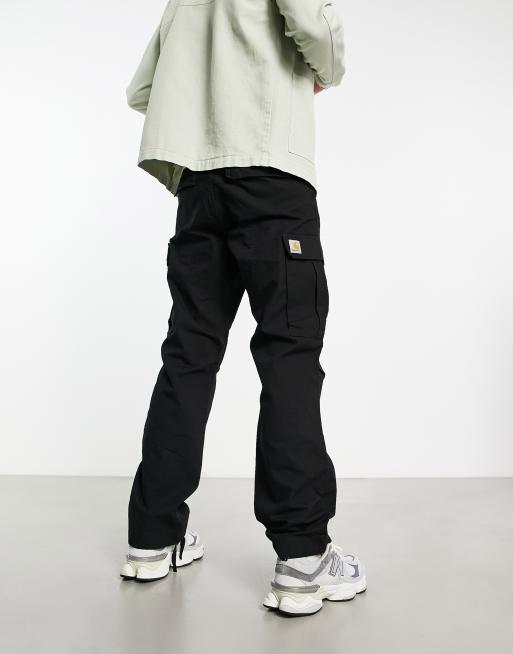 Carhartt WIP Regular Cargo Pant Garment Dyed Twill Black, 42% OFF