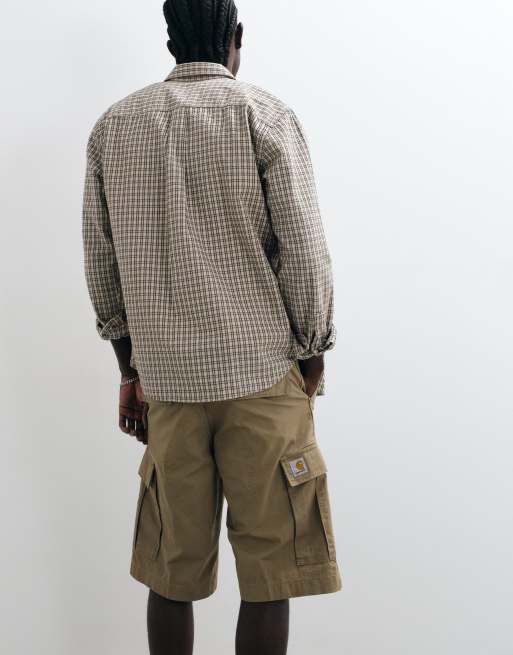 Carhartt WIP regular cargo shorts in dark beige, 5 of 5