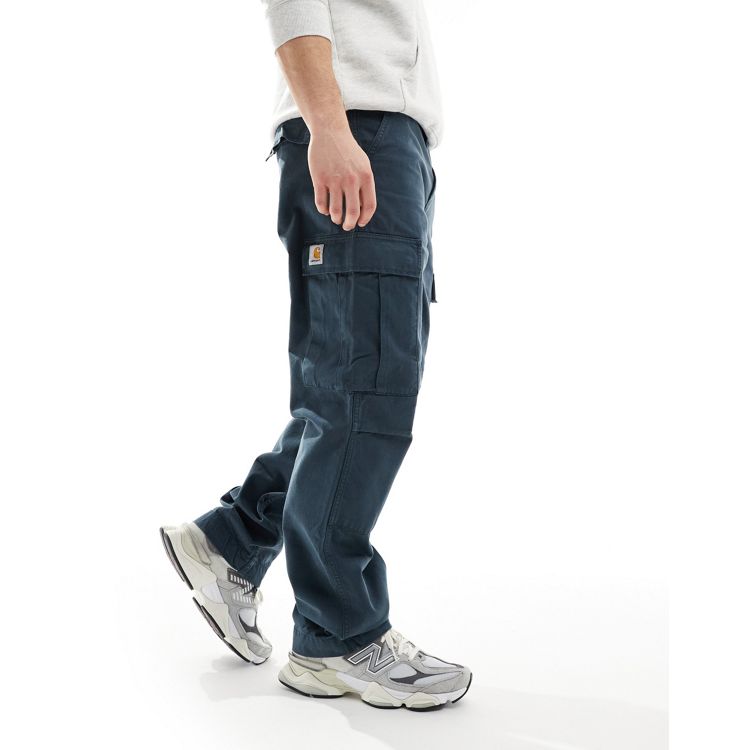 Carhartt WIP regular cargo trousers in blue | ASOS