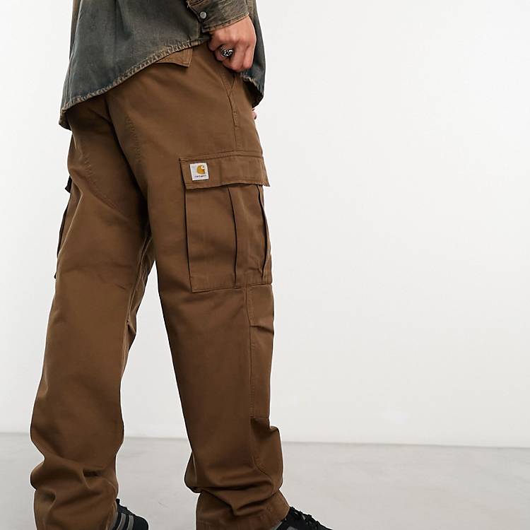 Carhartt WIP regular cargo trousers in brown