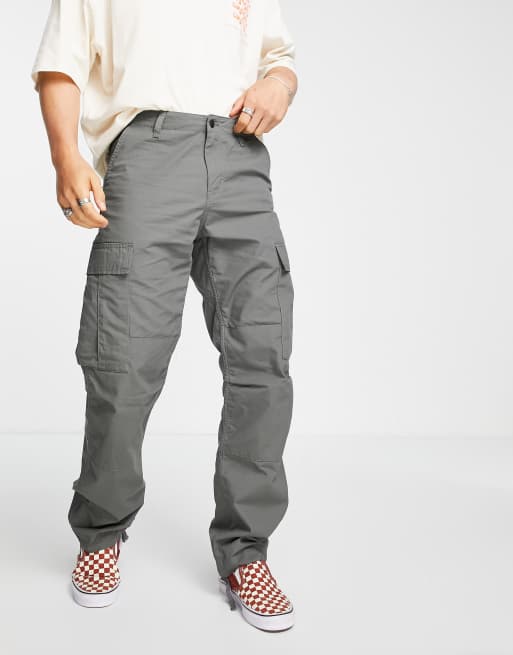 Carhartt WIP regular cargo trousers in green | ASOS