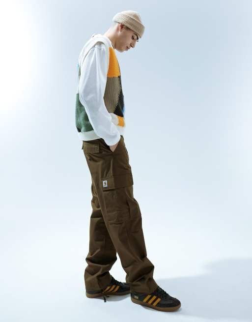 Carhartt WIP - Regular fit cargobroek in bruin