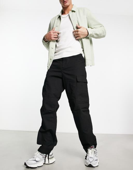 Carhartt WIP - Regular-fit cargobroek in zwart 