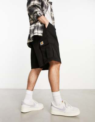 Carhartt WIP Carhartt WIP regular garment dyed cargo shorts in black