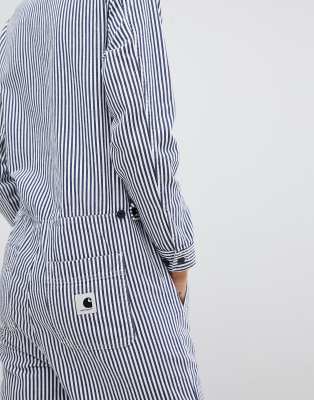 striped boiler suit