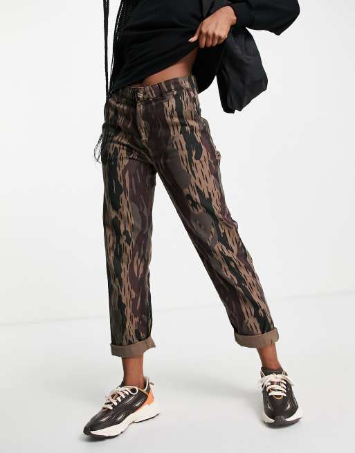 Carhartt WIP relaxed cargo pants in camo print