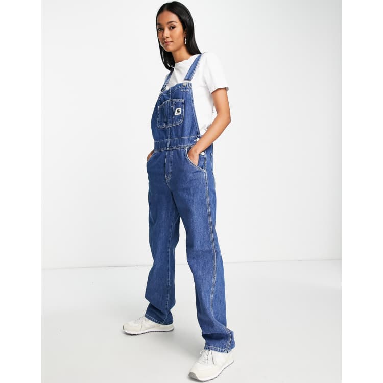 Carhartt WIP relaxed denim dungaree overalls in retro indigo | ASOS