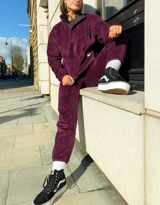 Carhartt Wip relaxed joggers in teddy fleece co ord